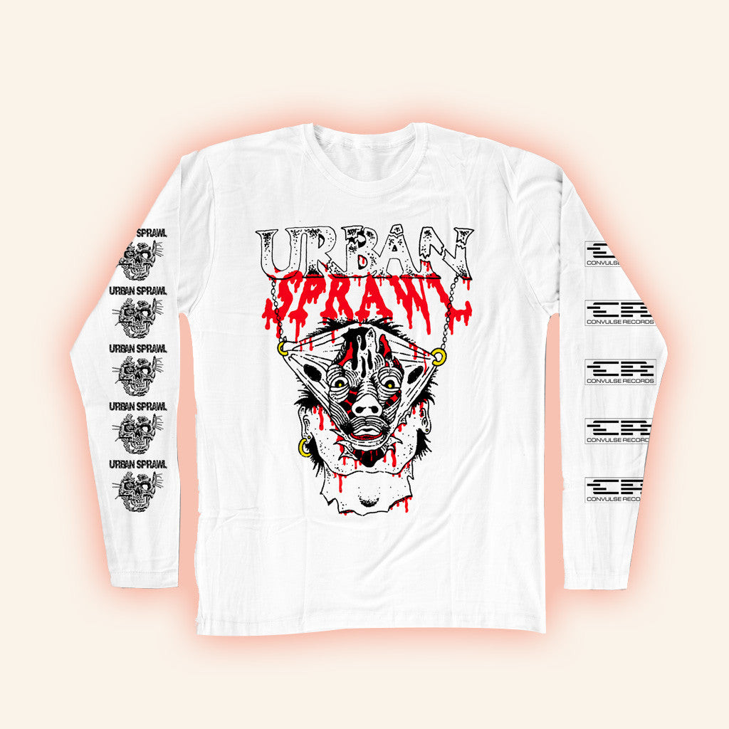 Convulse Records Merch Urban Sprawl Blood Pact Long Sleeve Shirt Dudes Gifts