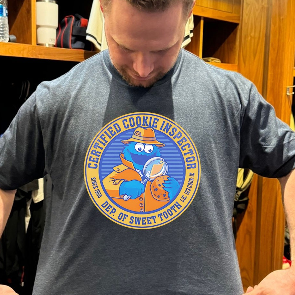 Cookie Monster Certified Cookie Inspector Since 1966 T-Shirt Best Birthday Gift For Son