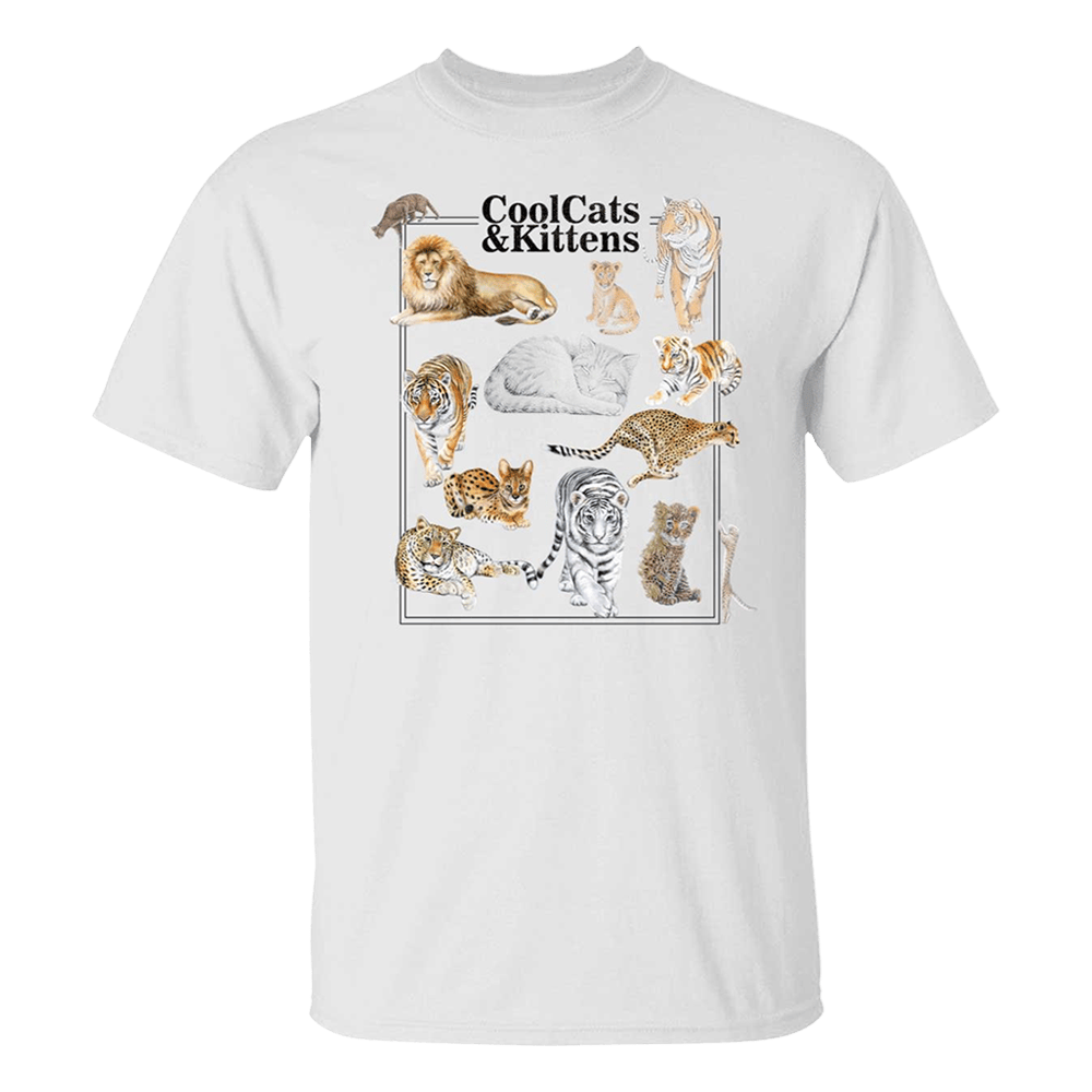 Cool Cats And Kittens Shirt First Fathers Day Gift