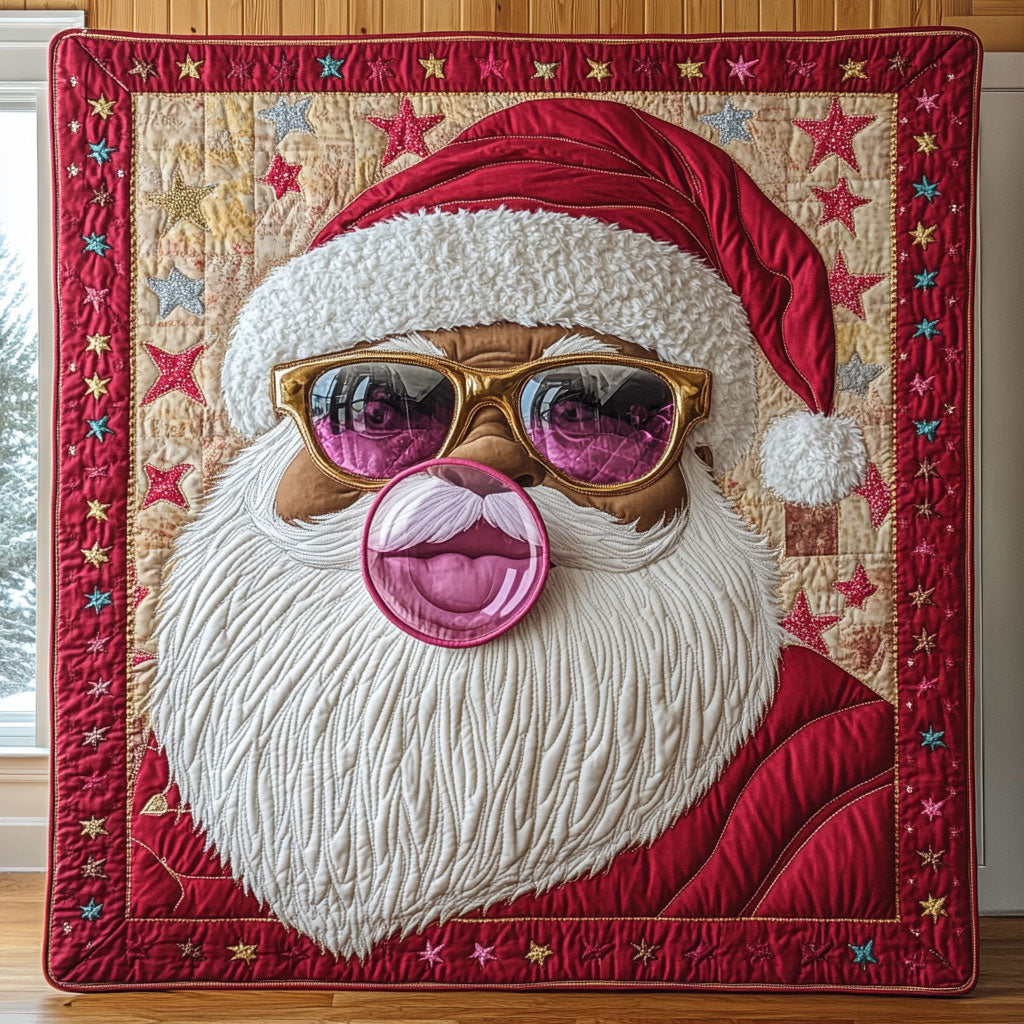 Cool Claus Quilt Blanket Best Throw Blanket Secret Santa Gifts For Friends