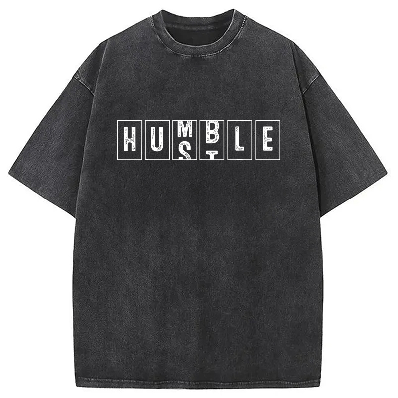 Cool Humble Odometer Washed T-Shirt Retro Humor Graphic Top Gifts For Her