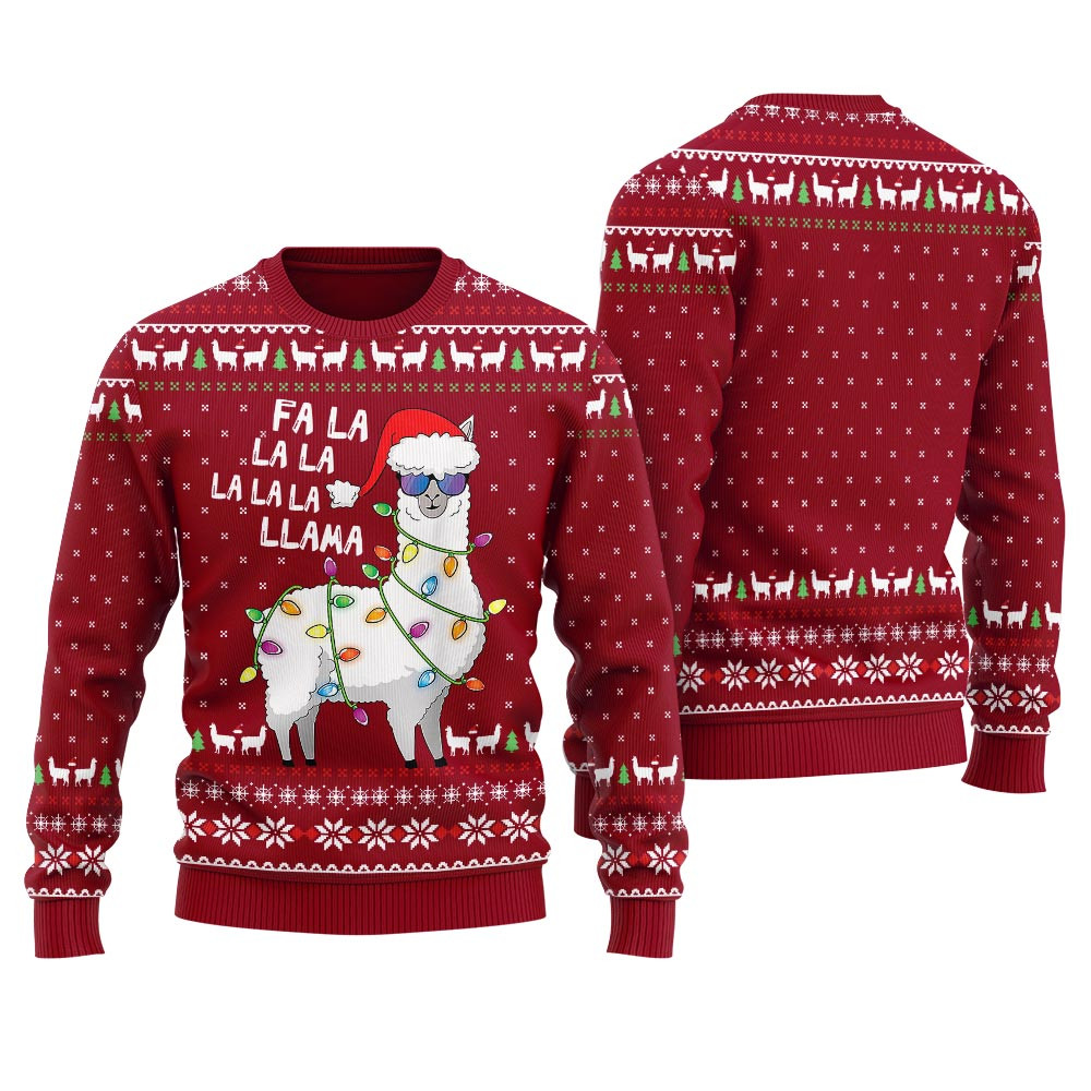 Cool Llama Ugly Christmas Sweater For Women Holiday Gift Merch That Everyone Will Adore