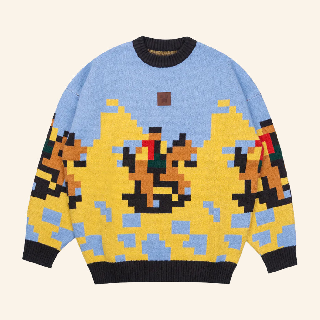 Cool Shirtz Merch Very Cool X Minecraft Sweater Prairie Sweater Gifts For Girlfriend