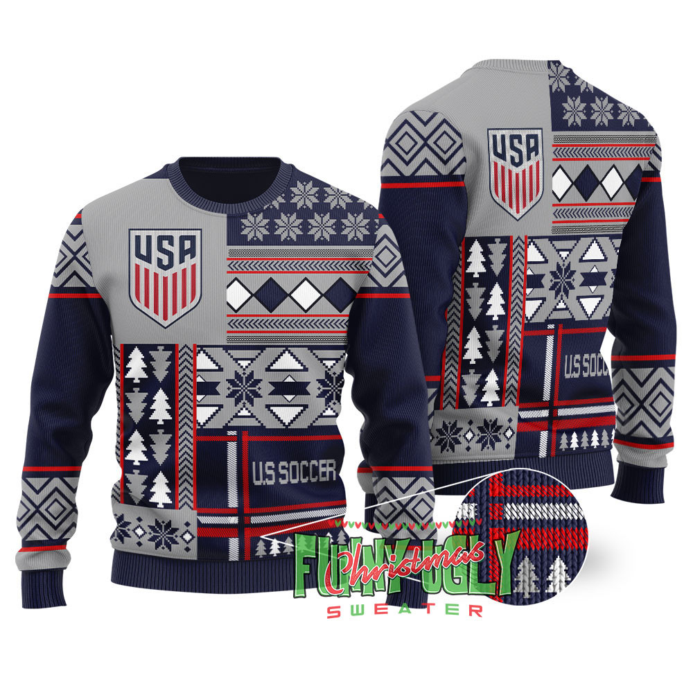 Cool Usmnt Ugly Sweater Warm Winter Merch Gift for Someone You Love