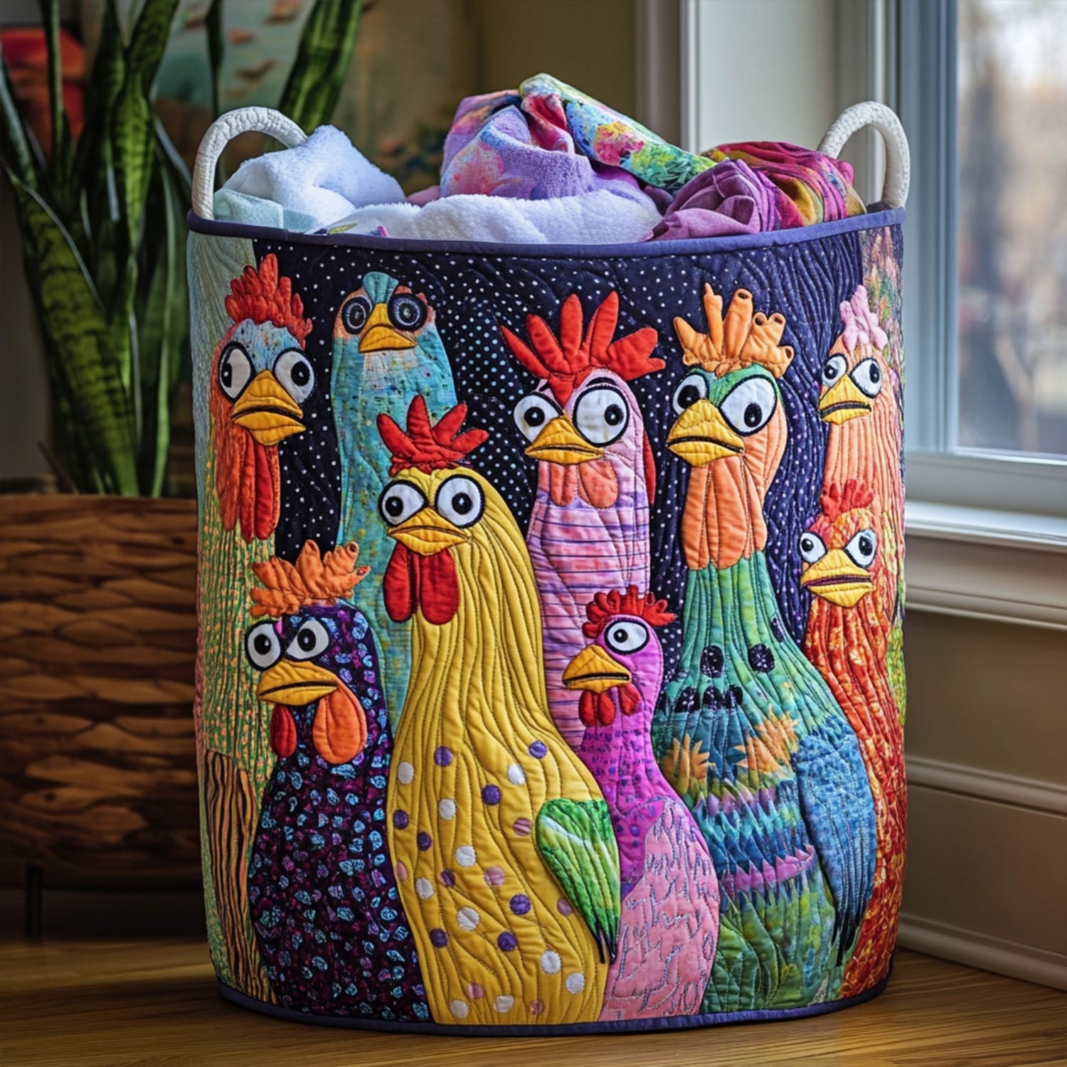 Coop Couture Quilted Laundry Basket Anniversary Merch Gift