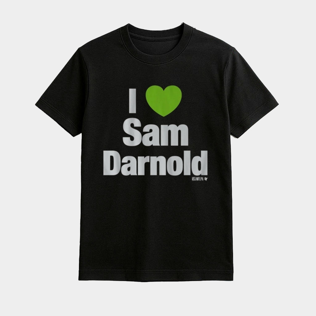 Cooper Kupp I Heart Sam Darnold Shirt Seattle Seahawks Merch Gifts For Football Lovers