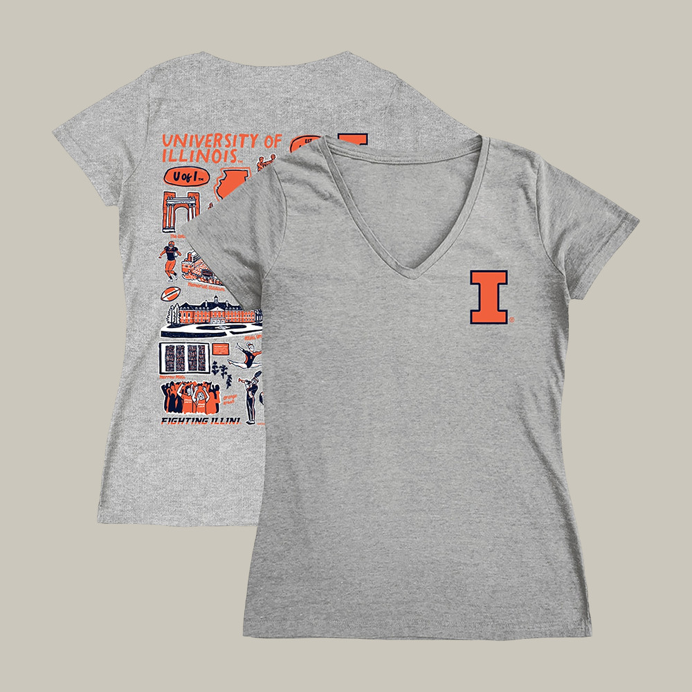 Copy of Illinois 2026 NCAA Men's Basketball Final Four V-Neck Shirt March Madness Clothes Best Fan Gifts