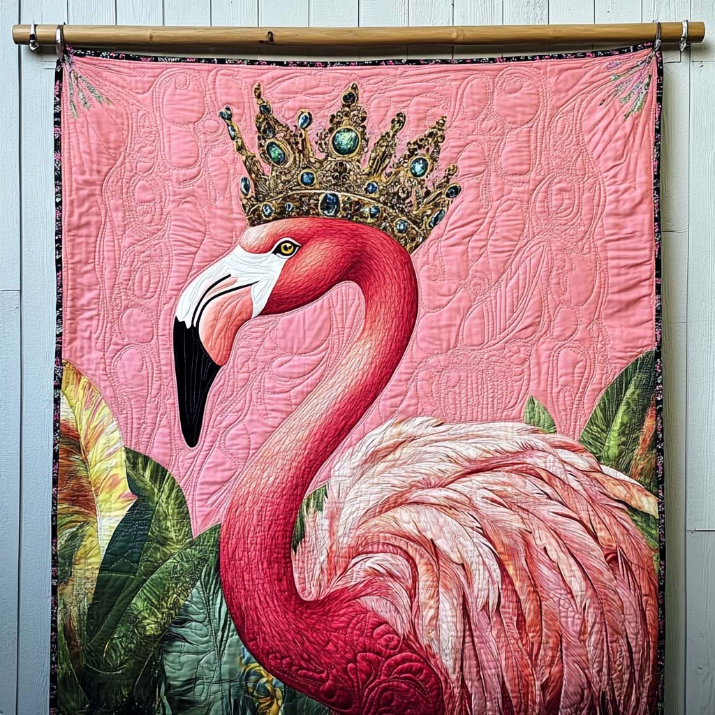 Coral Delight Quilted Blanket Flamingo Christmas Presents