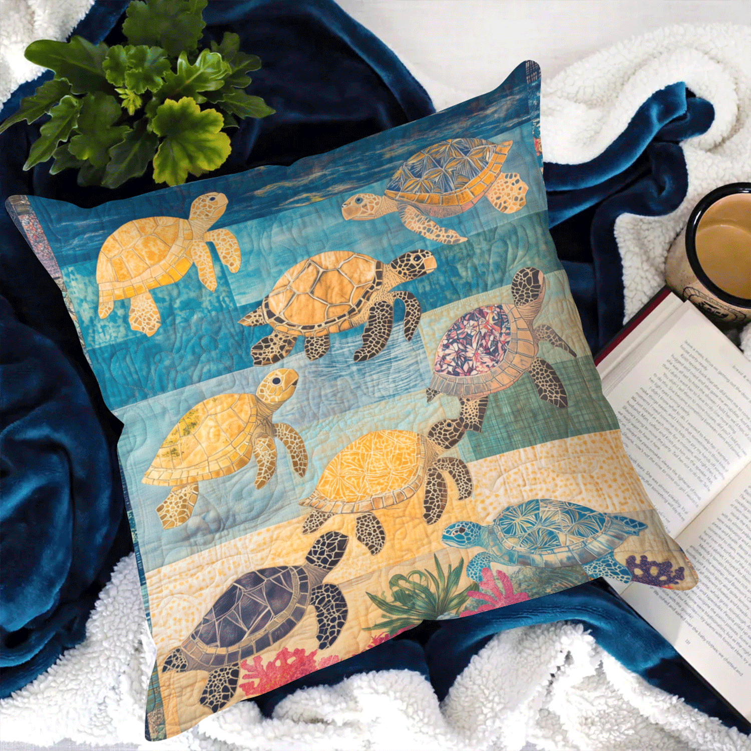 Coral Reef Comfor Pillow Case Christmas Throw Pillow Case