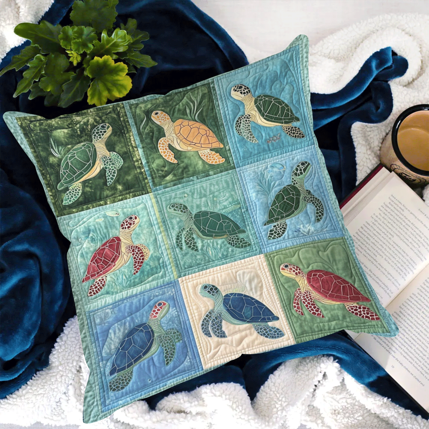 Coral Reef Comfor Pillow Case Xmas Pillow Cover for Holiday Decor