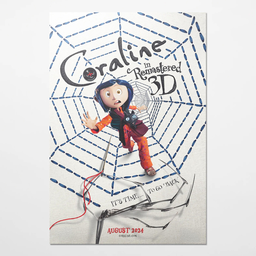 Coraline Merch 15th Anniversary One Sheet Poster Wall Art Decor Gifts For Daughters