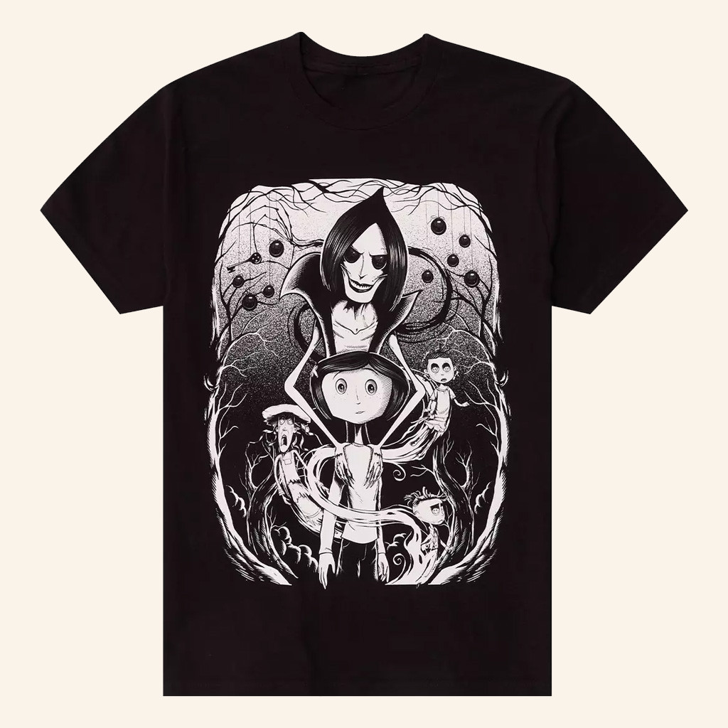 Coraline Merch Coraline Beldam Black And White T-Shirt Christmas Gifts For Him Coraline Merch Coraline Beldam Black And White T-Shirt Christmas Gifts For Him