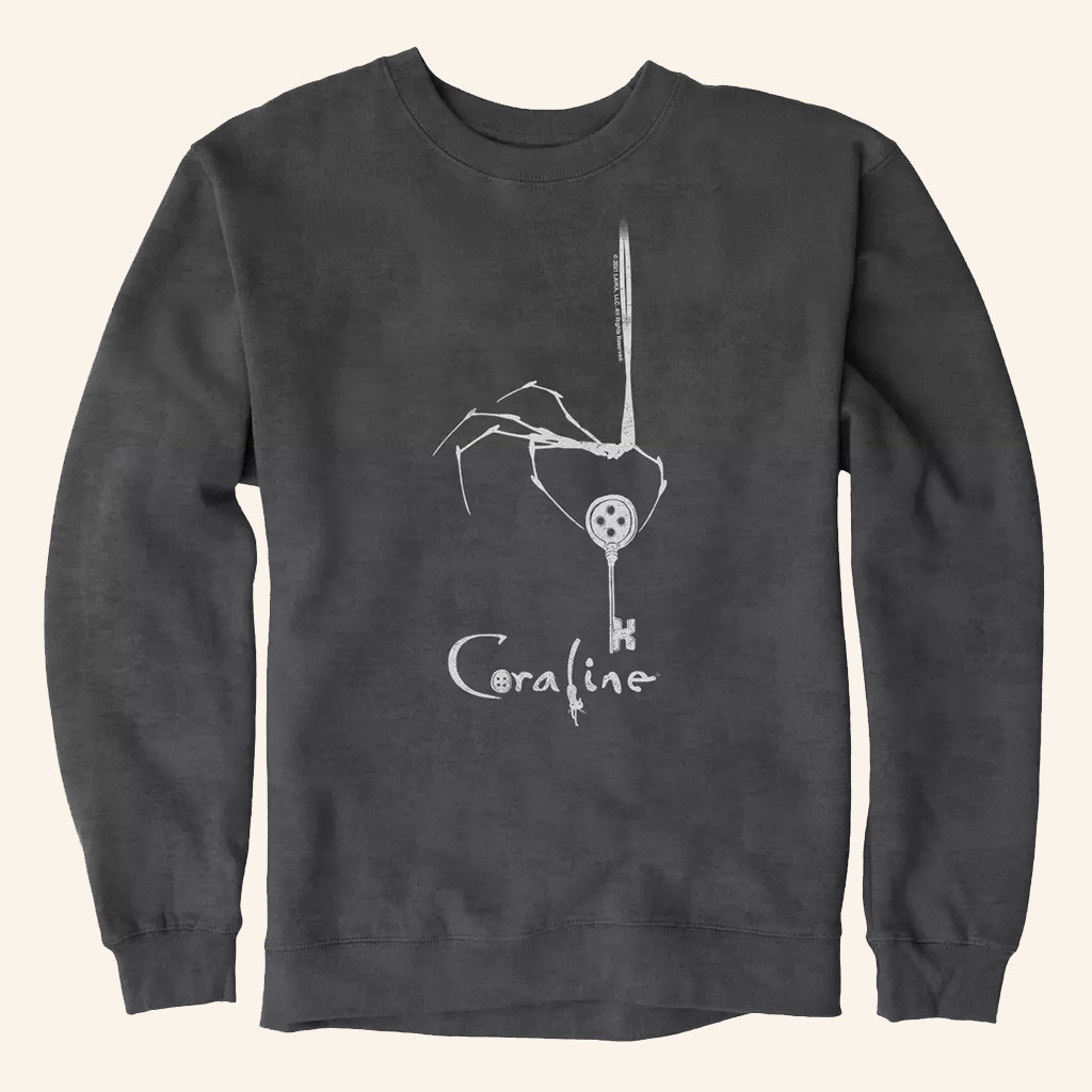 Coraline Merch Coraline Skeleton Key Sweatshirt Christmas Gifts For Husband Coraline Merch Coraline Skeleton Key Sweatshirt Christmas Gifts For Husband