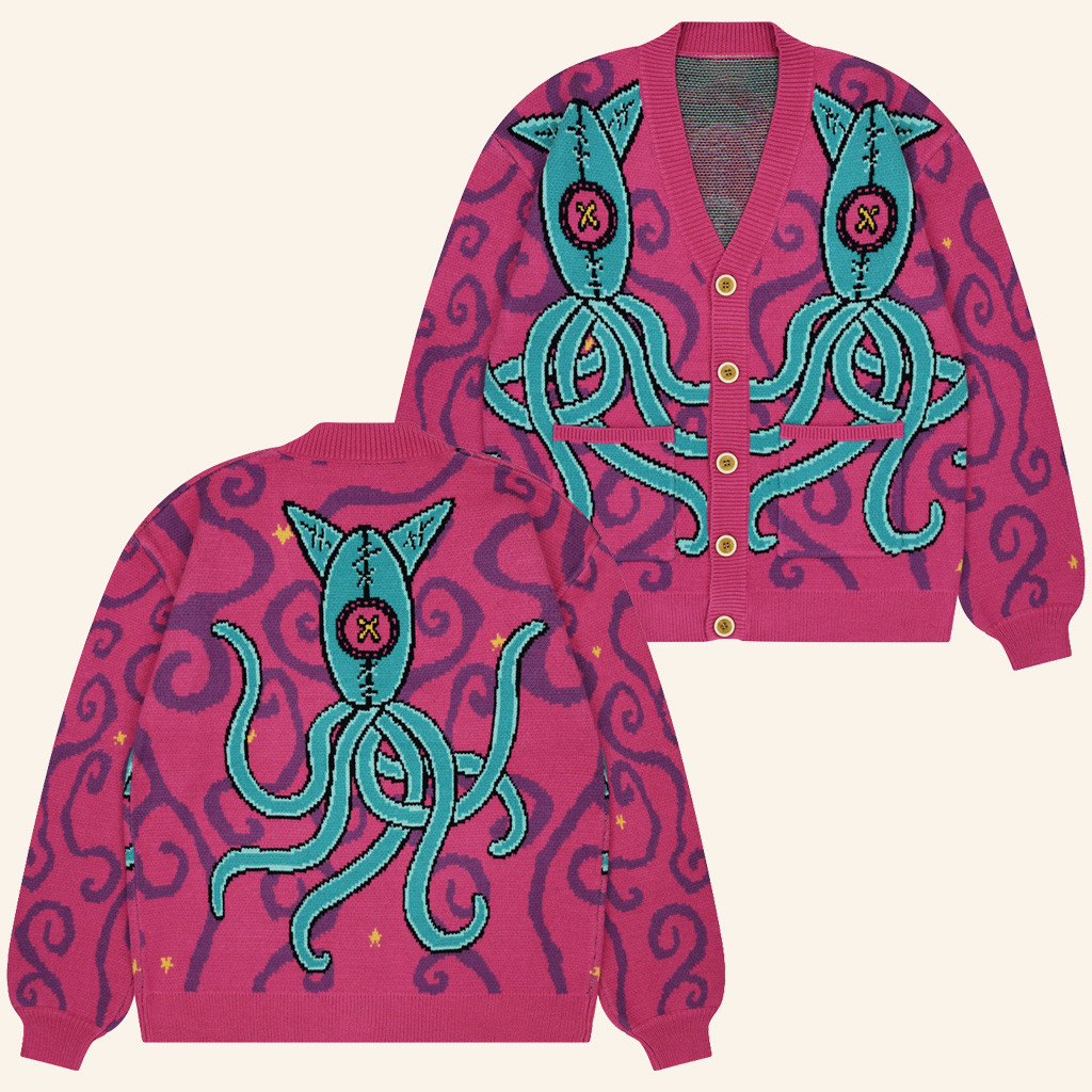 Coraline Merch Coraline Squid Cardigan Christmas Gifts For Mother Coraline Merch Coraline Squid Cardigan Christmas Gifts For Mother