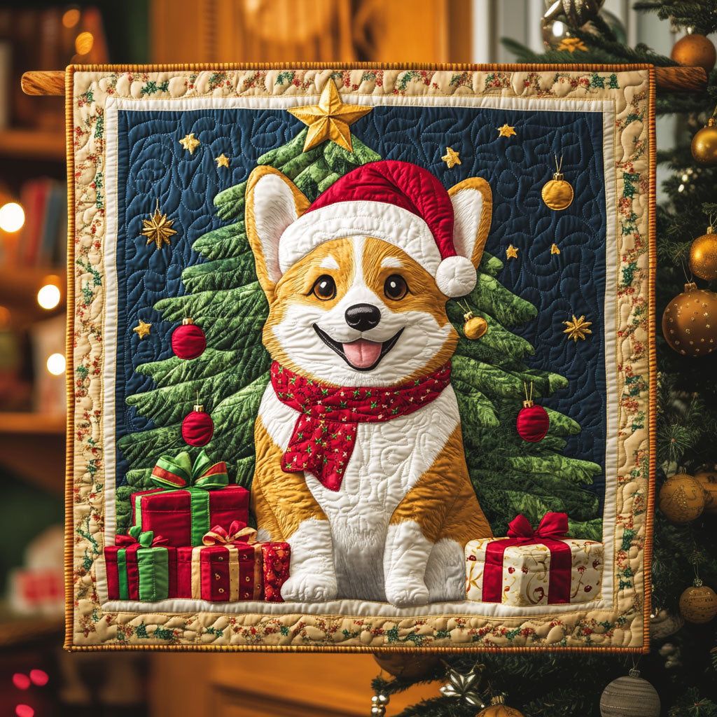 Corgi Christmas Charm Quilt Warm and Stylish Quilt Blanket for Winter Nights