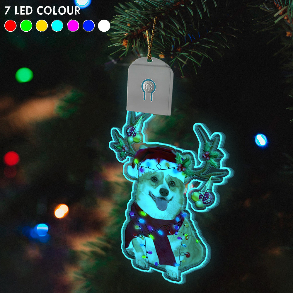 Corgi Christmas Light Ornaments Lighted Christmas Tree Ornaments Gifts For Corgi Owners