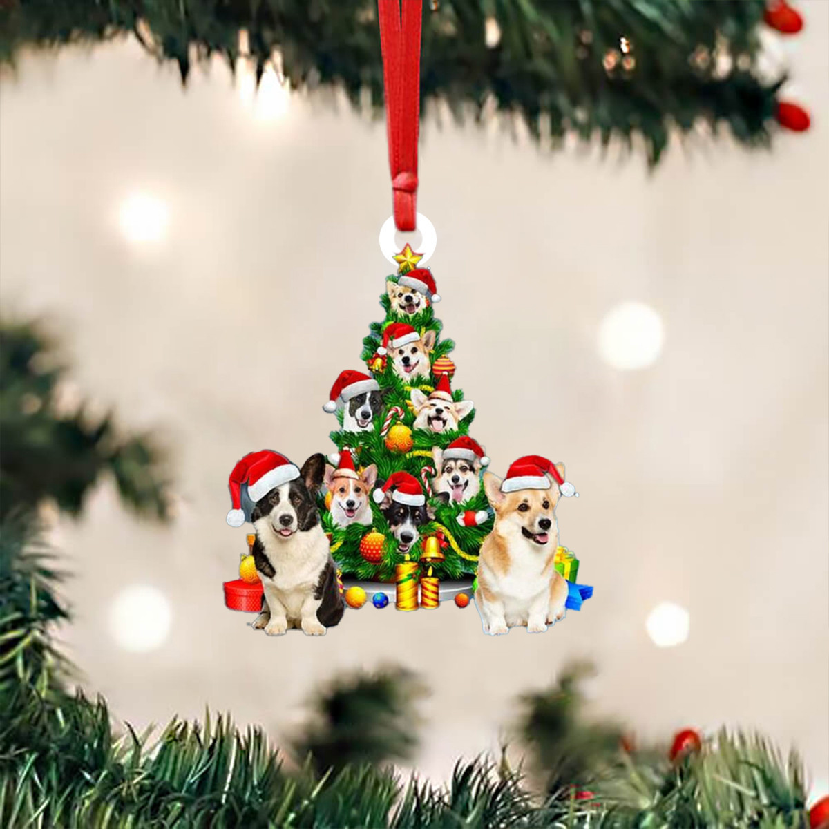 Corgi Christmas Ornament Cute Corgi Tree Ornament Xmas Christmas Decorations Gift Ideas