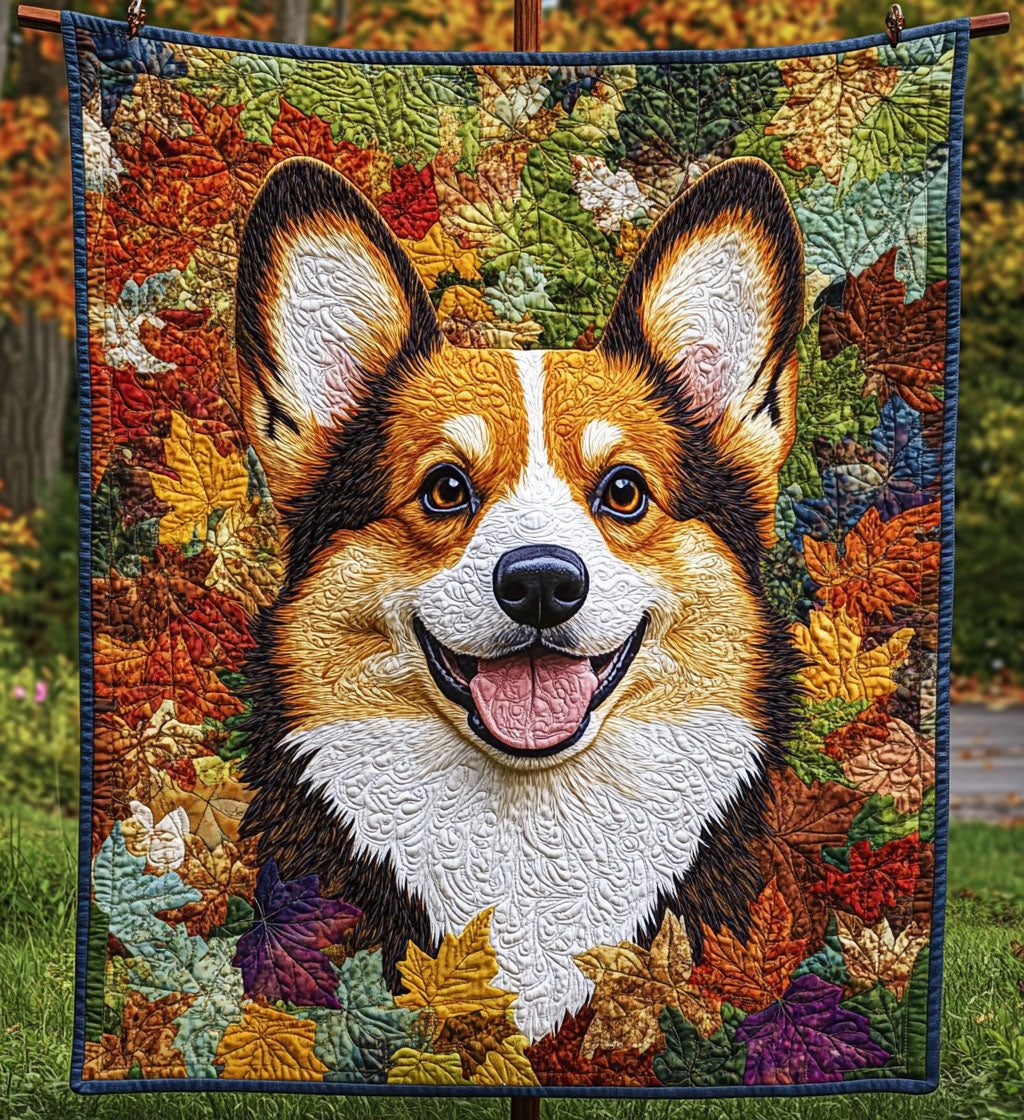 Corgi Comfort Quilted Blanket Great Dog Christmas Gifts