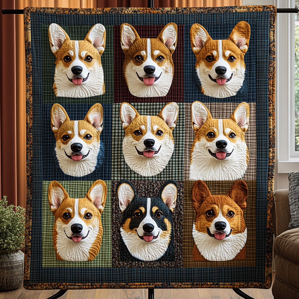 Corgi Crew Quilted Blanket Dog And Owner Gift Ideas