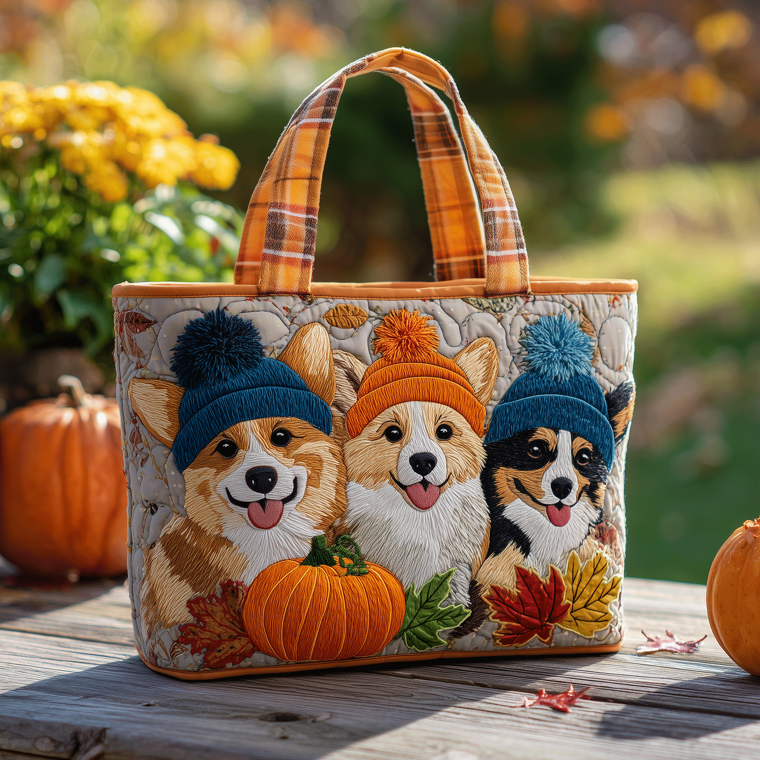 Corgi Cutie Quilted Tote Bag Top Gifts For Dog Owners