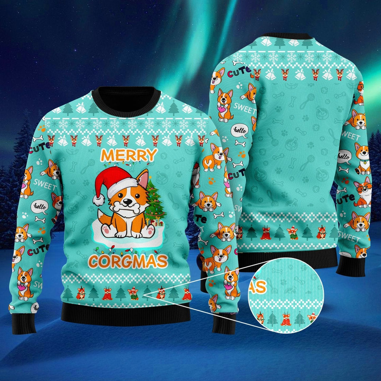 Corgi Dog Merry Corgmas Ugly Christmas Sweater Best Xmas Holiday Gifts For Corgi Lovers
