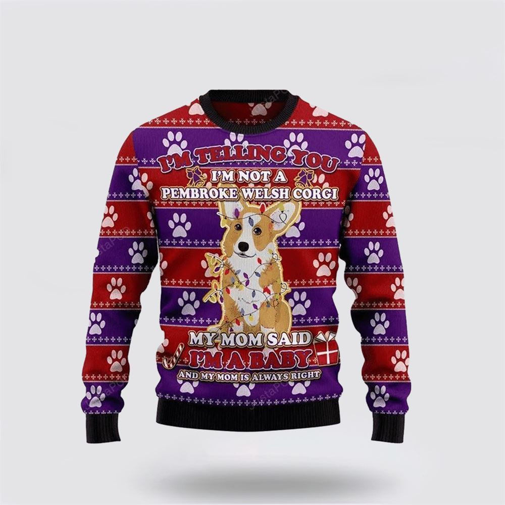 Corgi Dog Ugly Christmas Sweater Christmas Gift For Dog Love Christmas Gift Idea