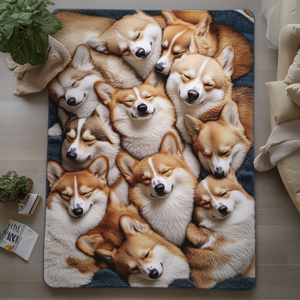 Corgi Dreamland Area Rug Indoor Outdoor Rugs Gifts To Daughter From Mom