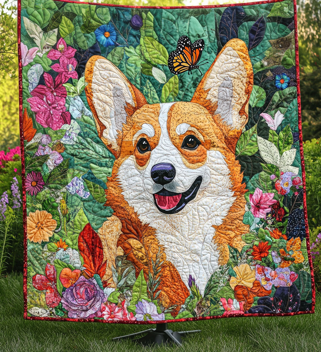 Corgi Dreams Quilted Blanket Great Dog Christmas Gifts