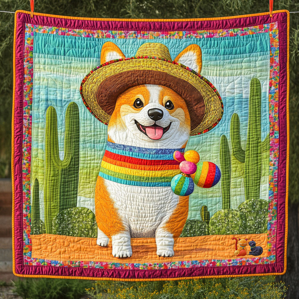 Corgi Happy Cute Holiday Christmas Quilt Blanket Womens Christmas Gift Ideas