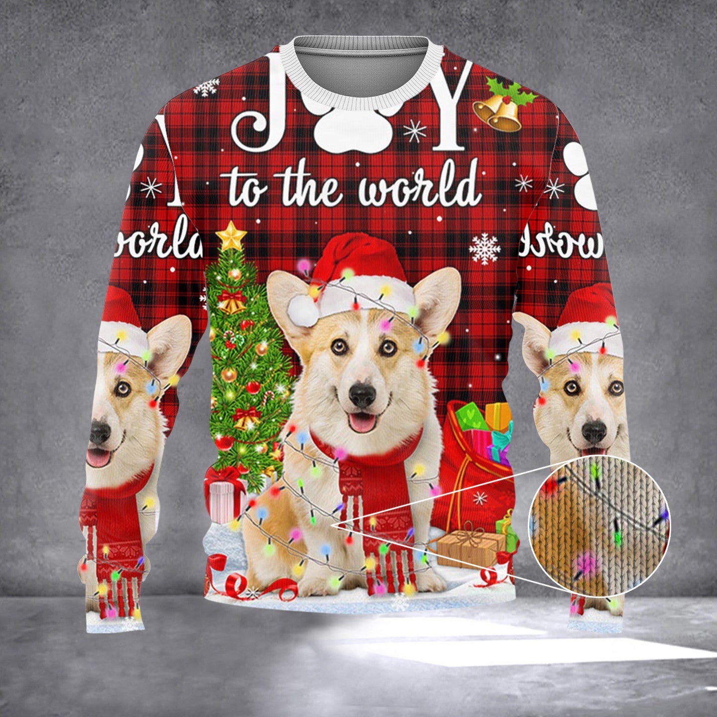 Corgi Joy To The World Christmas Sweater Funny Xmas Clothing Gifts For Corgi Lovers Corgi Joy To The World Christmas Sweater Funny Xmas Clothing Gifts For Corgi Lovers