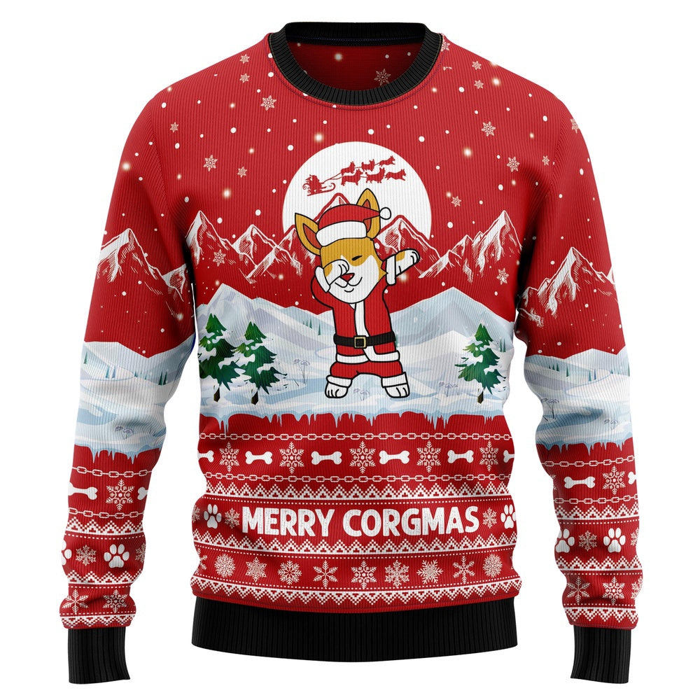 Corgi Merry Xmas Ugly Christmas Sweater Gift For Christmas