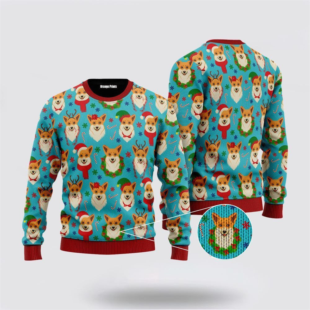Corgi Snow Dog Christmas Ugly Christmas Sweater Christmas Gift For Dog Love