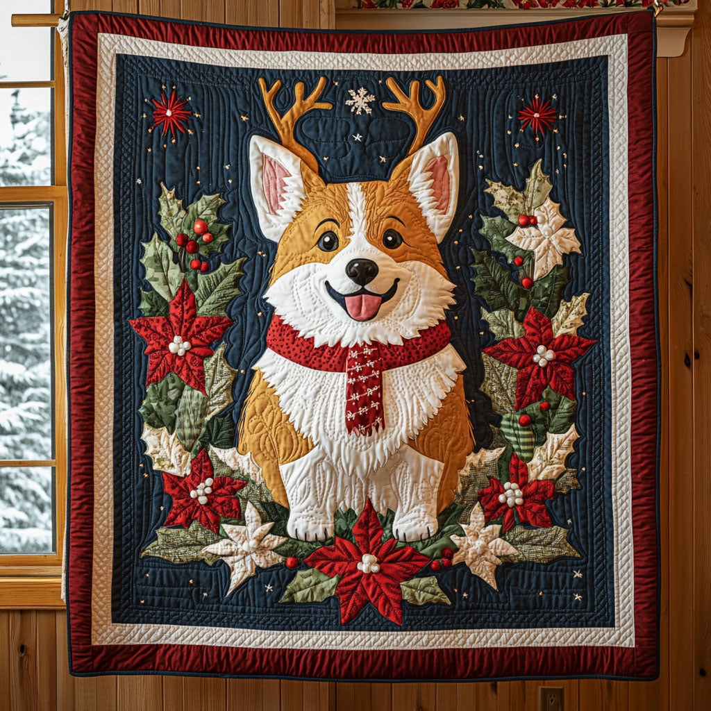 Corgi Spirit Quilt Soft Quilt Blanket Gift for Comfortable Nights