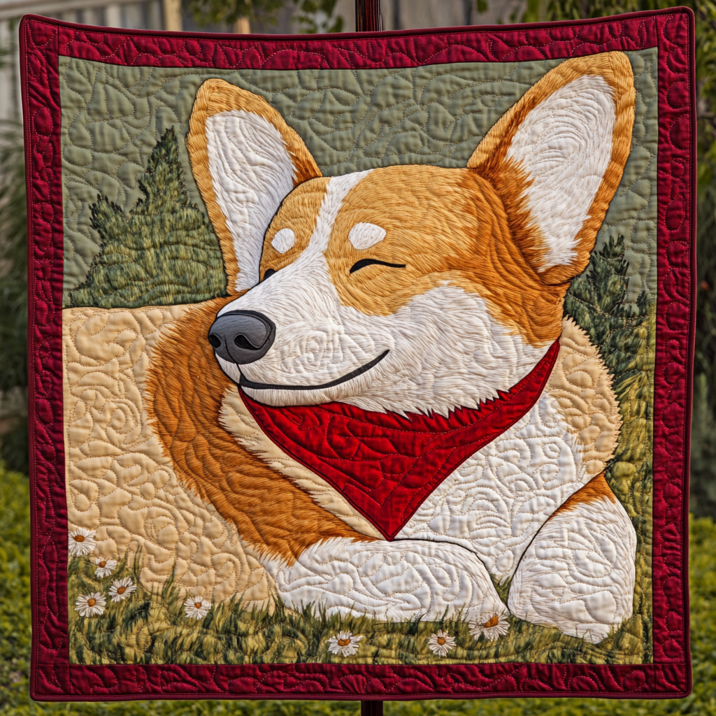 Corgi Tail Wiggles Quilted Blanket Dog And Owner Gift Ideas