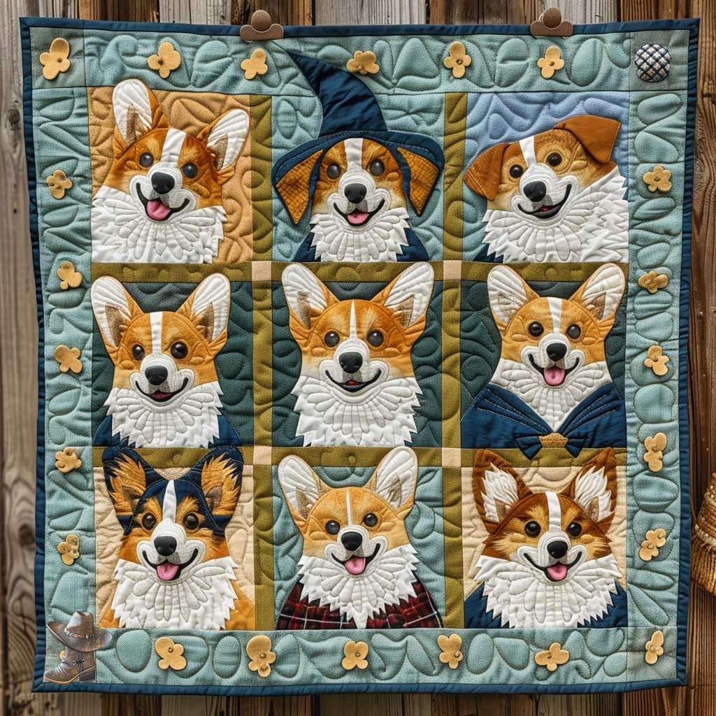 Corgi Trendsetters Holiday Christmas Quilt Blanket Womens Christmas Gift Ideas