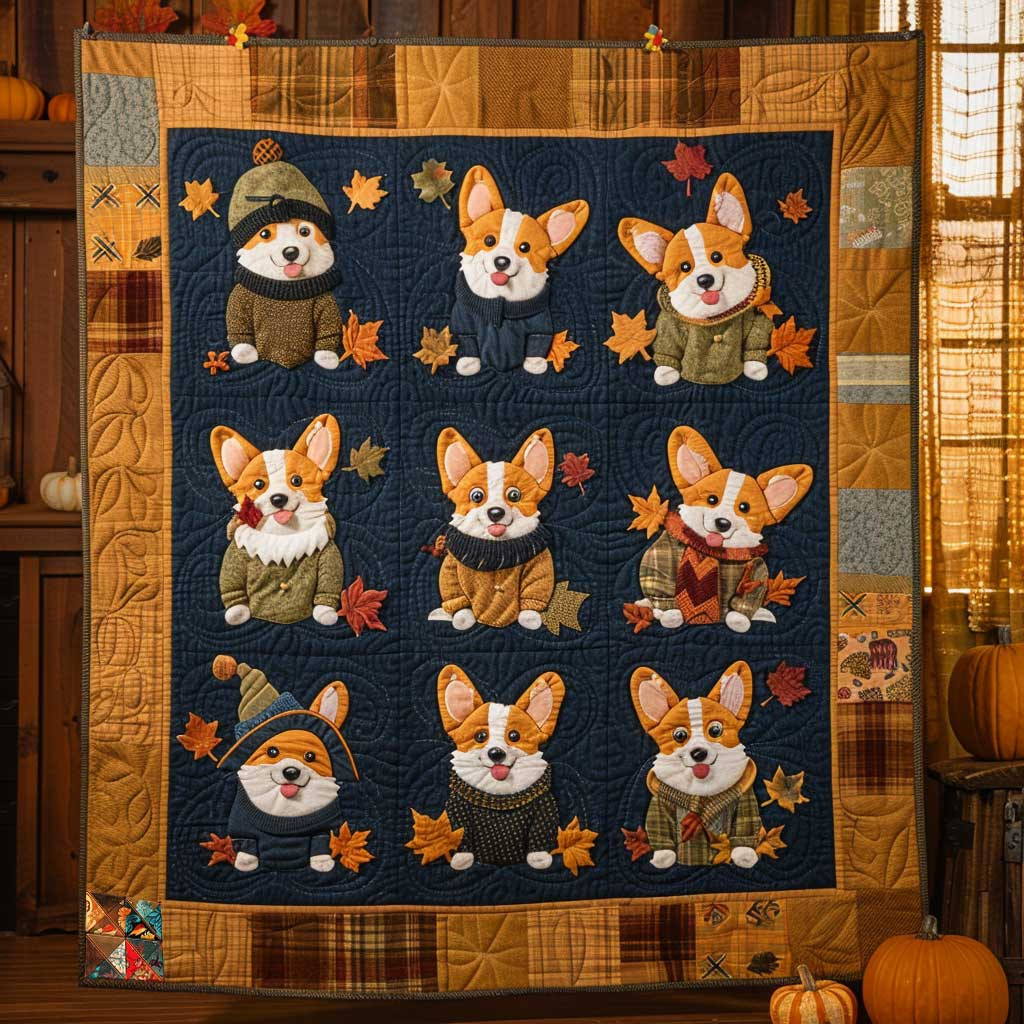 Corgi Warm Holiday Christmas Quilt Blanket Womens Christmas Gift Ideas