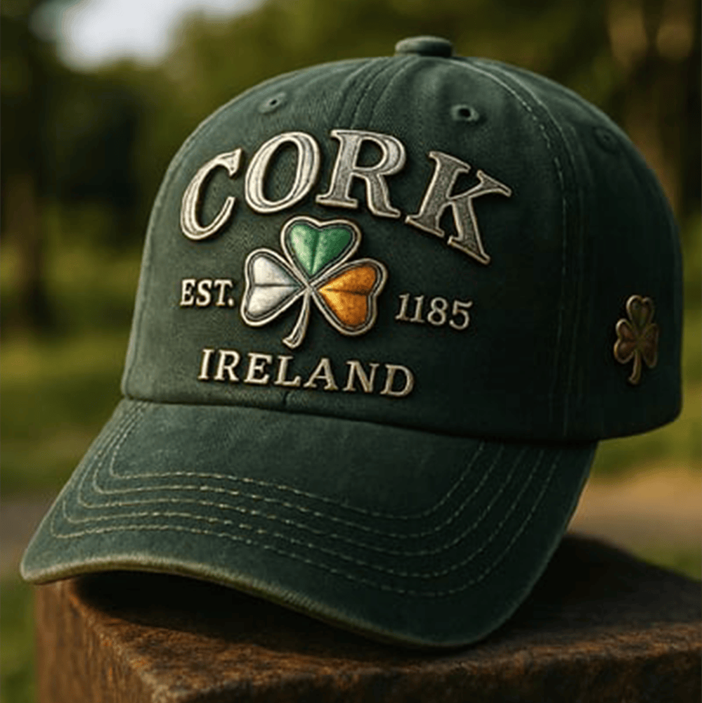 Cork Ireland Est 1185 Hat St Patrick's Day Merchandise Gift For Husband