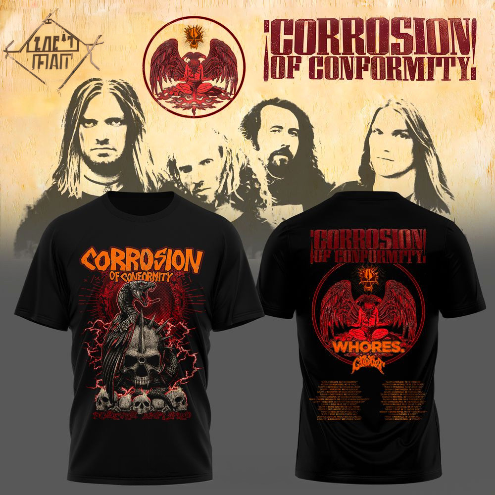 Corrosion Of Conformity Tour Shirt Fan Merch Music Lover Gifts For Him