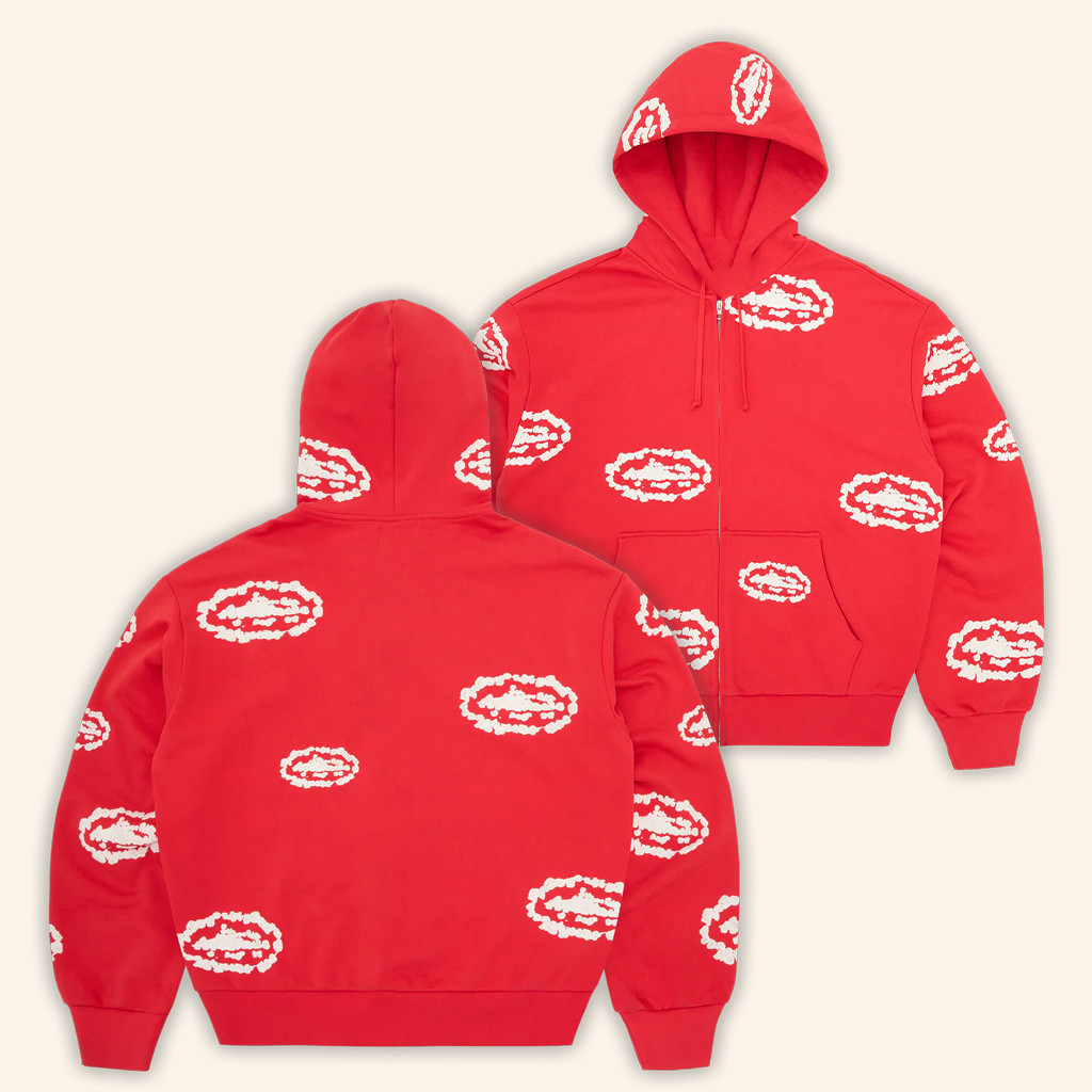 Corteiz CRTZ RTW Merch Island Wreath Zip Hoodie Gifts Ideas For Dudes