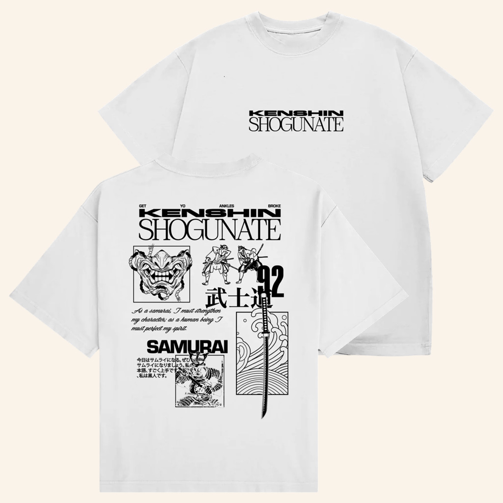 Cory X Kenshin Merch Shogunate White T-Shirt Birthday Gift Ideas For Him