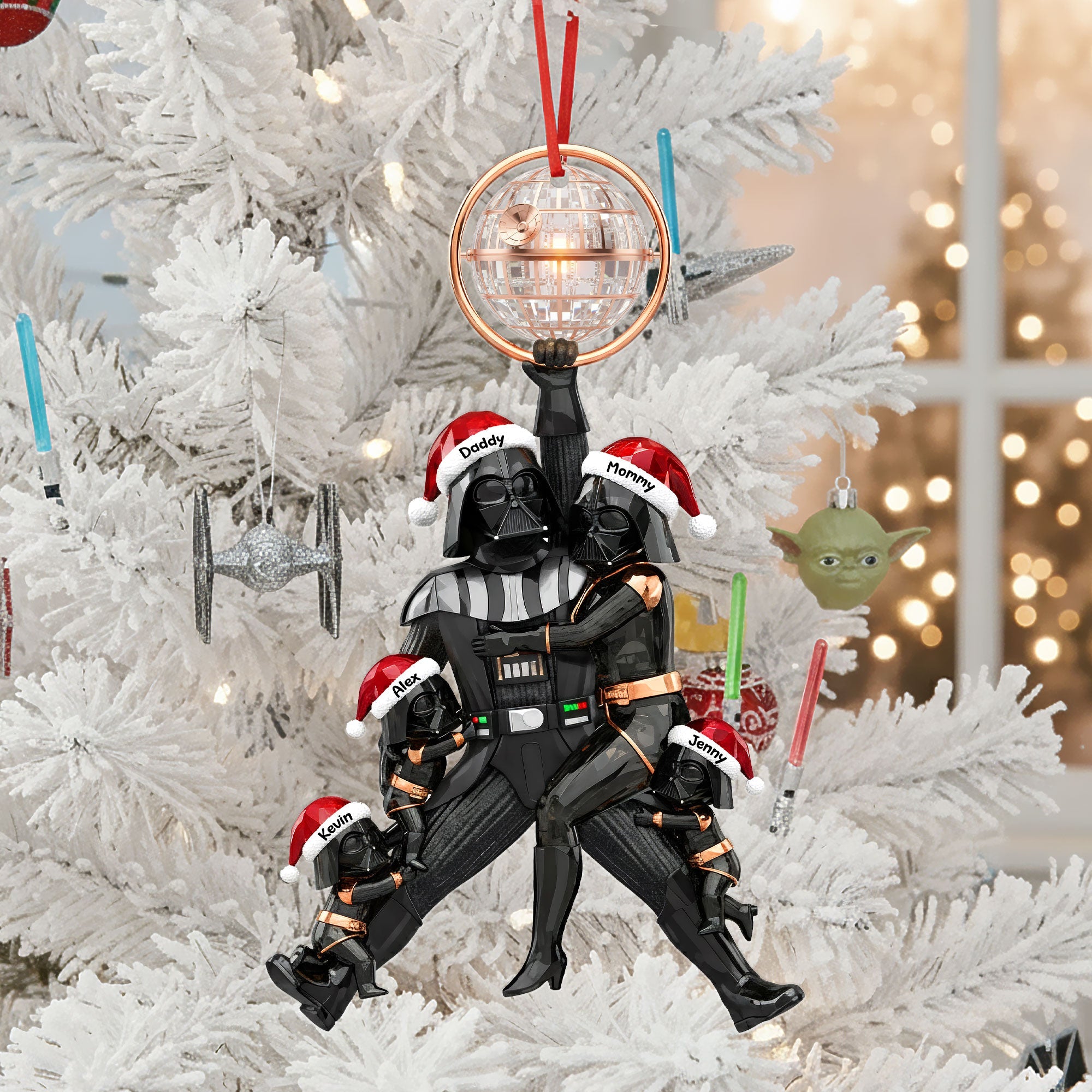 Cosmic Family Tree Ornament - Personalized Gifts For Family - Family Christmas Ornament Gift