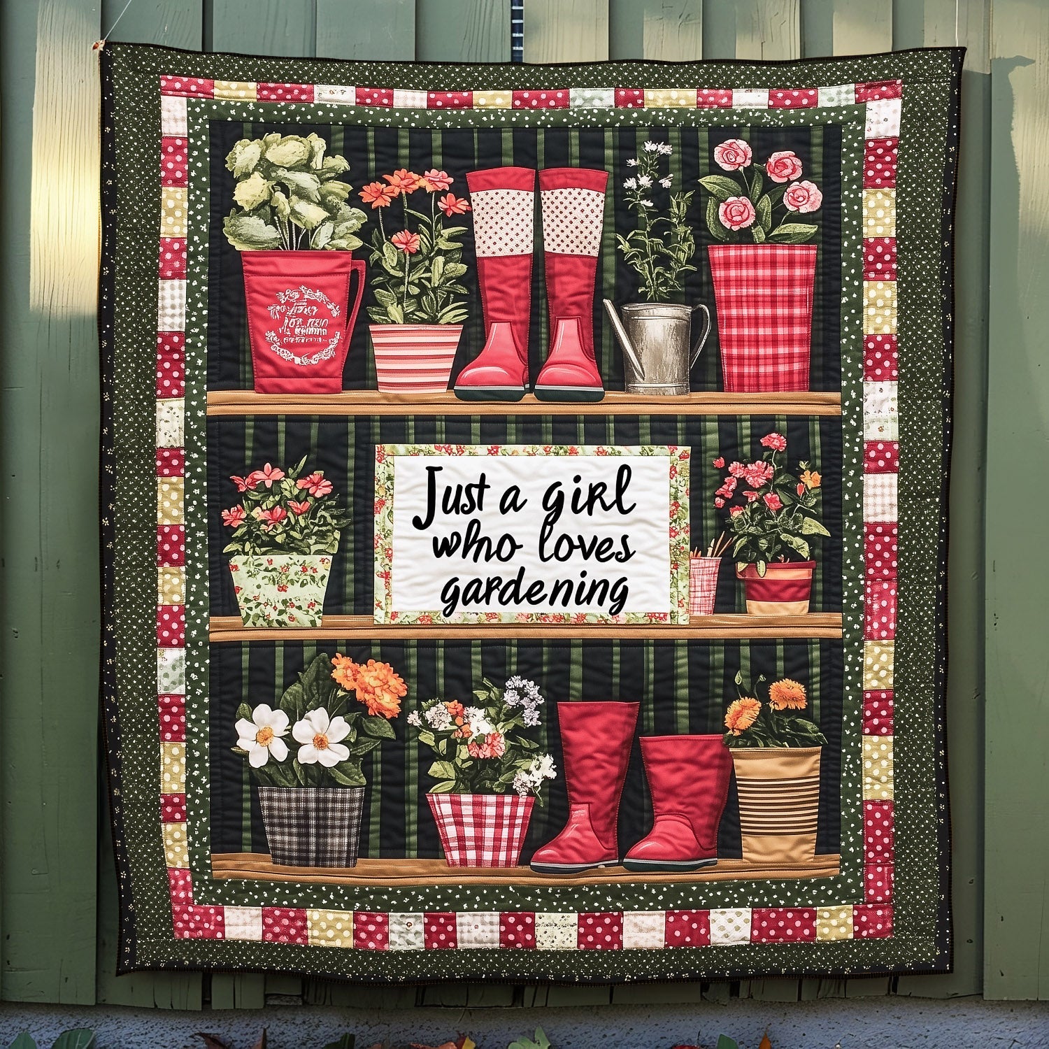 Cottage Garden Quilted Blanket Gifts For Garden Lovers