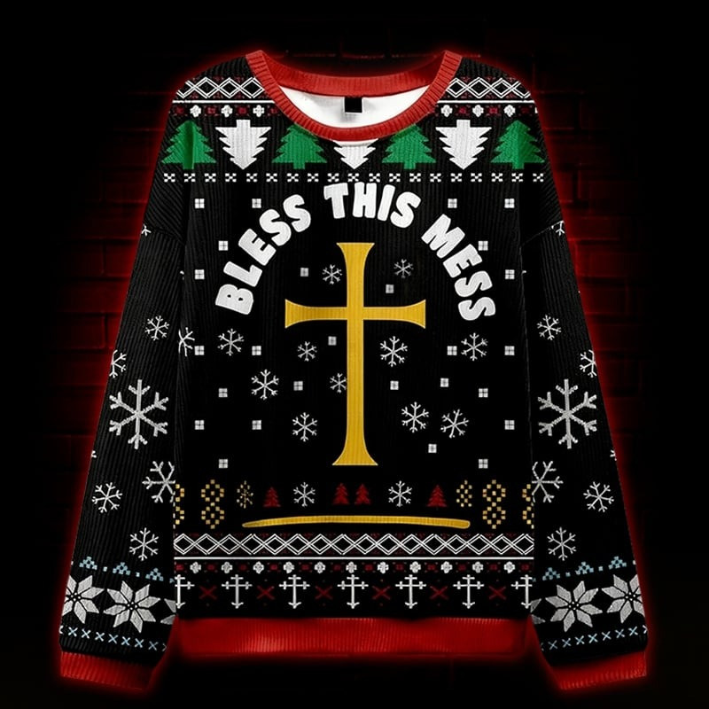 Cotton Headed Ninny Muggins Ugly Christmas Sweater Funny Xmas Holiday Gifts For Friends