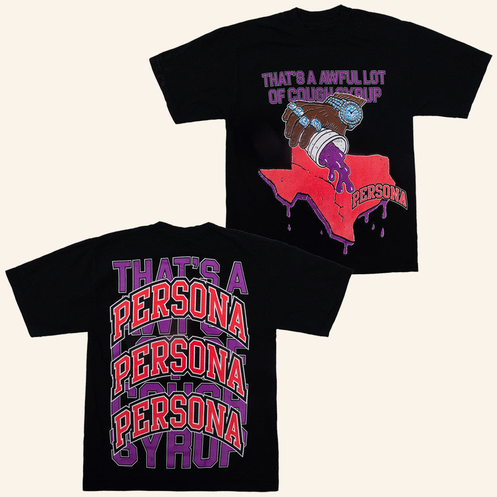 Cough Syrup Merch Persona Texas T-Shirt Present For Husband Cough Syrup Merch Persona Texas T-Shirt Present For Husband