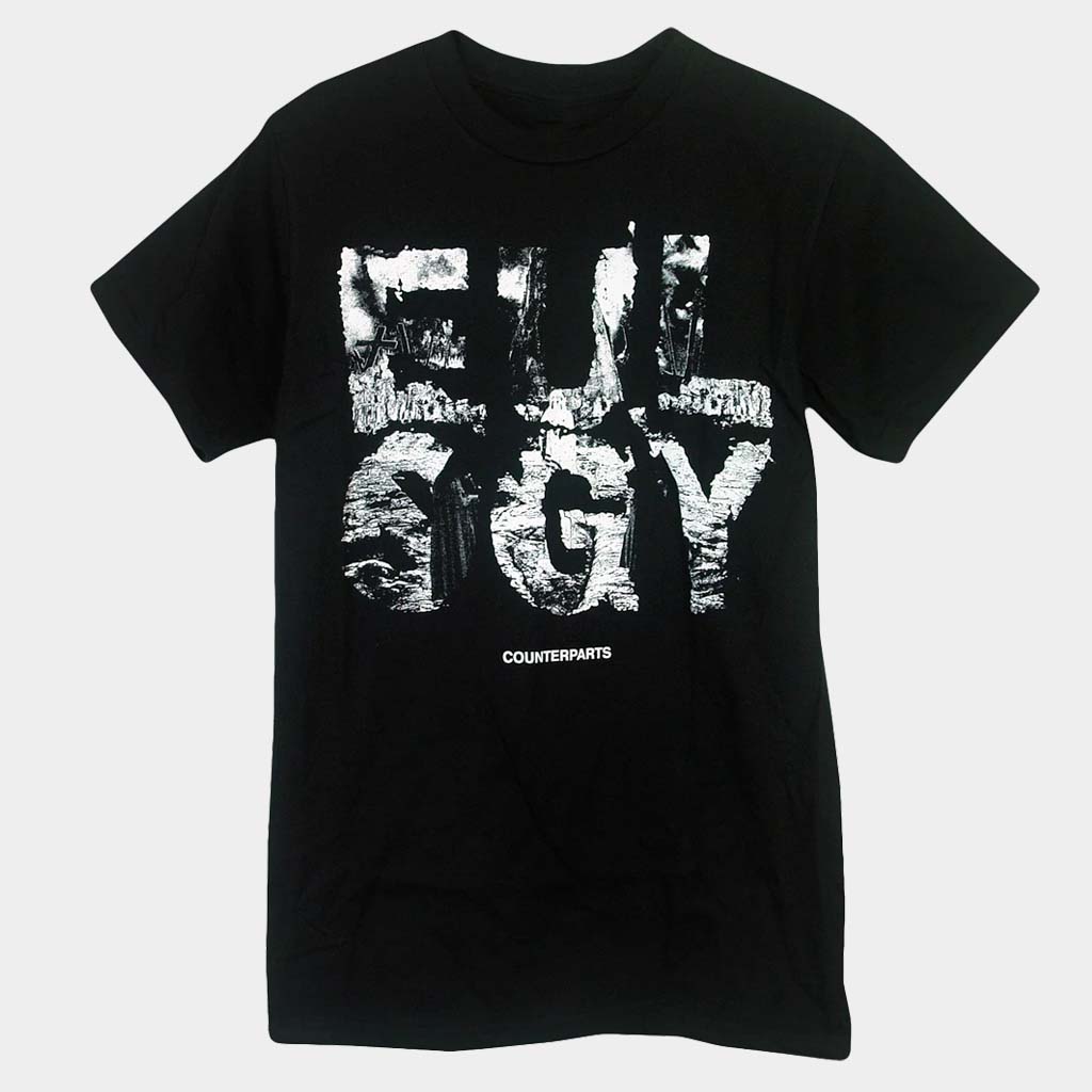 Counterparts Merch Eulogy Black T-Shirt Counterparts Shirt Gift Ideas For Fans