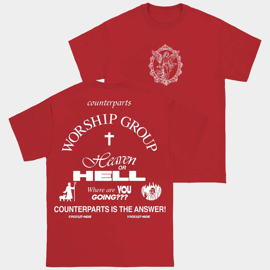 Counterparts Merch Worship Group Heaven Or Hell T-Shirt Gifts For Band Fans