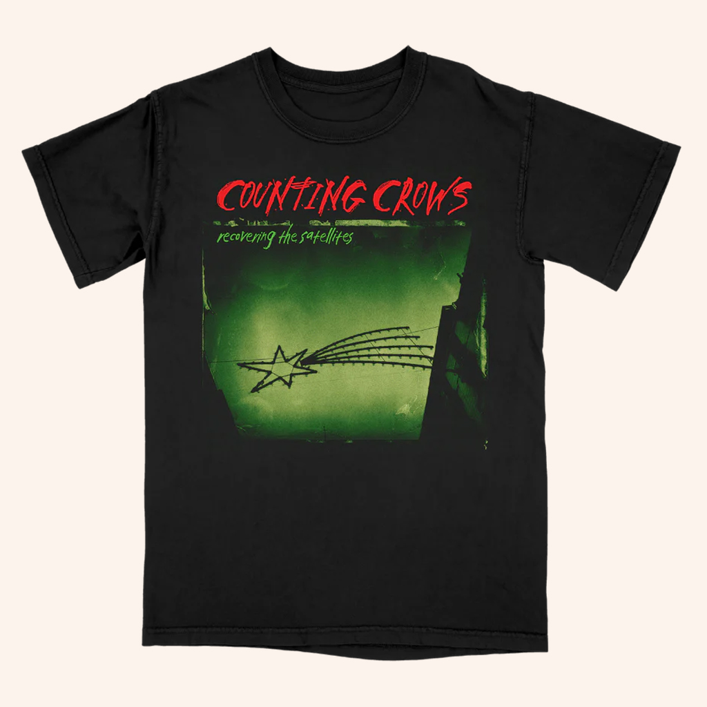 Counting Crows Merch Recovering The Satellites T-Shirt Christmas Gifts For Rock Band Fans