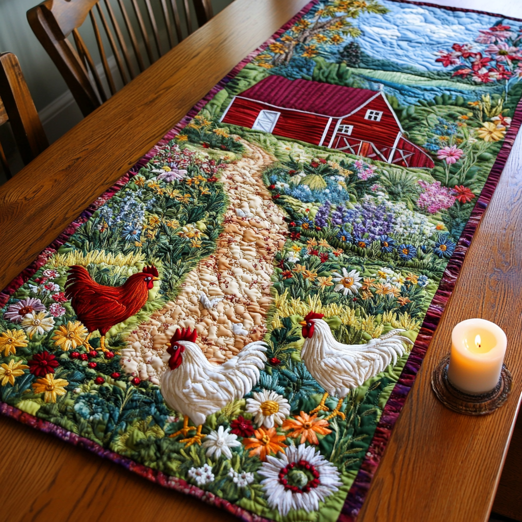 Country Bliss Quilted Table Runner Autumn Table Runner Great Gifts For Mom
