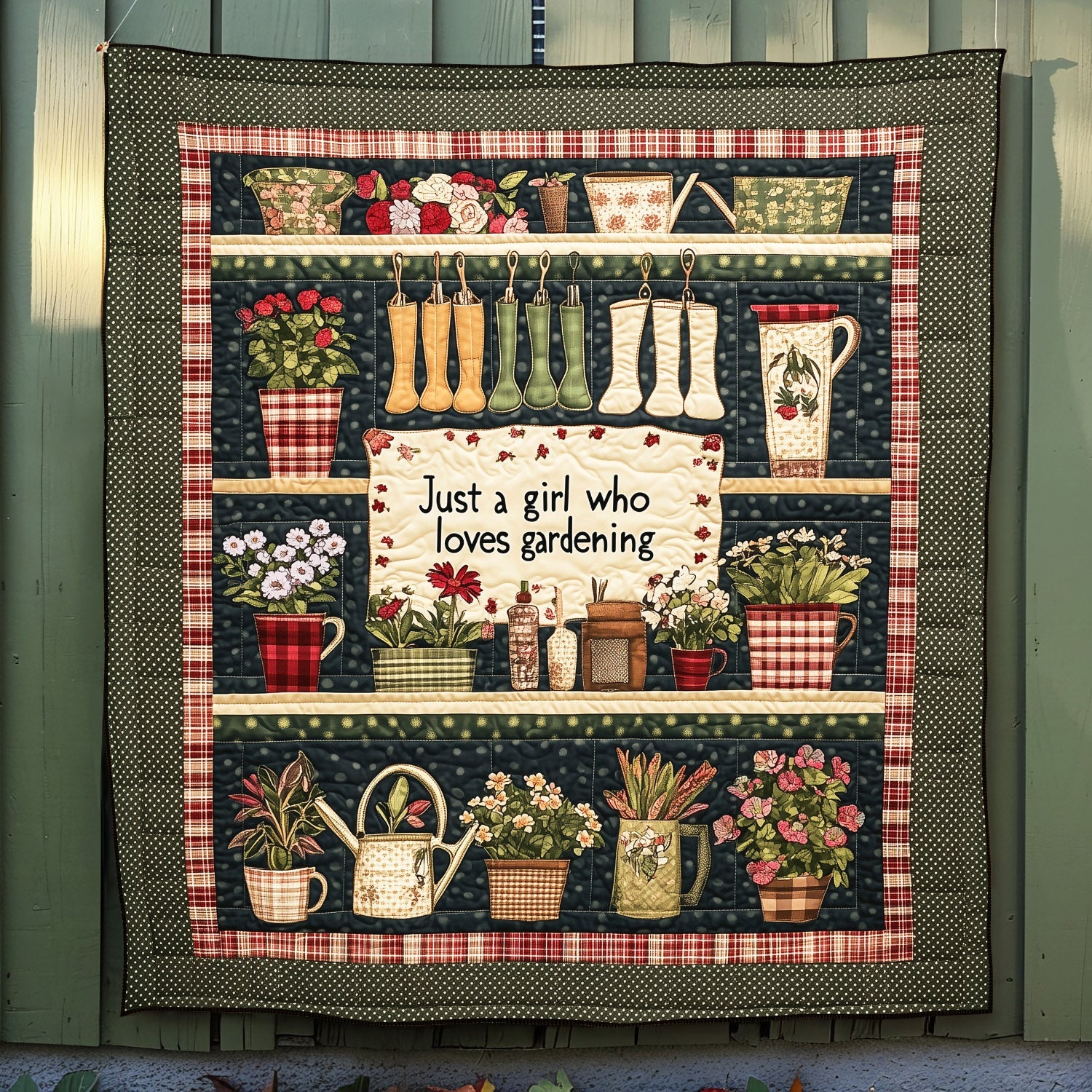 Country Garden Quilted Blanket Gifts For Garden Lovers