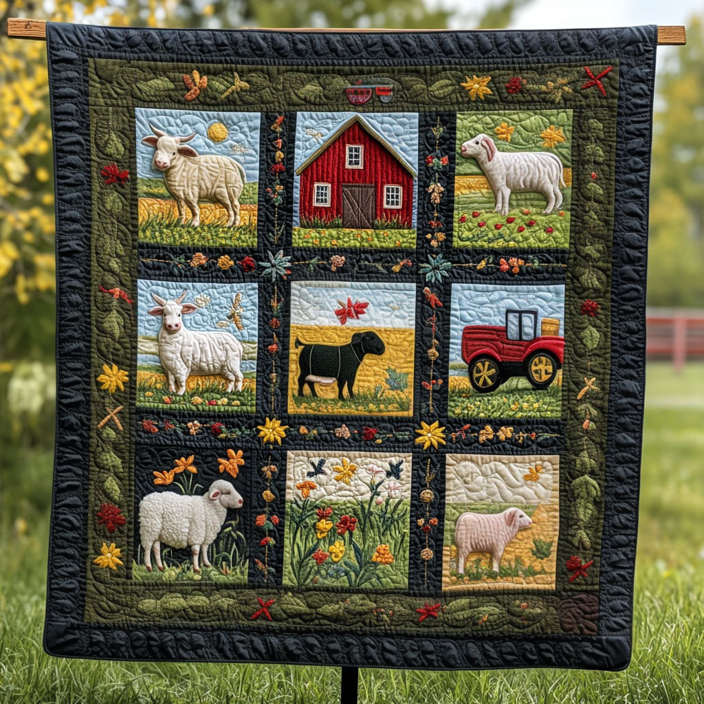 Country Garden Quilted Blanket Nice Throw Blanket Gifts For Farmer